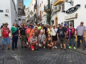 Miembros de la Asociación ALUSAMEN durante sus vacaciones en Ibiza.