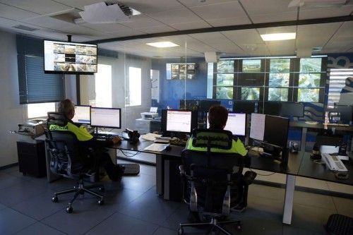 Centro de pantallas de la Policía local de Leganés. Foto: Ayto. de Leganés