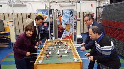 Hita en una visita a la Fundación Ademo.