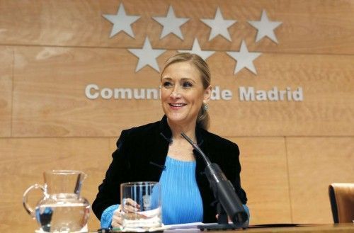 Cristina Cifuentes tras el Consejo de Gobierno. Foto: Comunidad de Madrid.