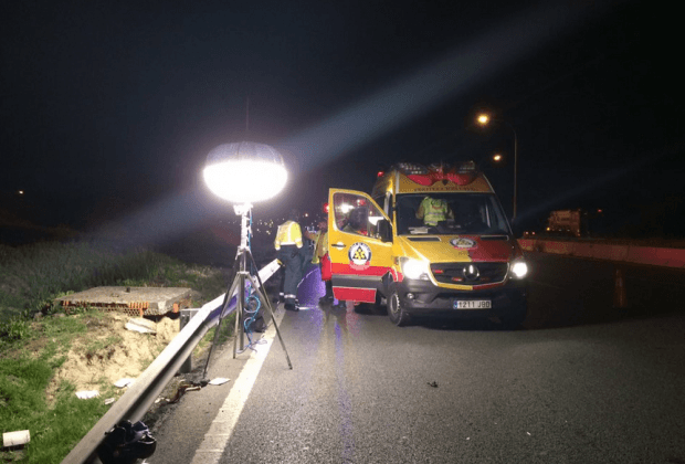 Accidente motero
