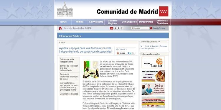 oficina vida independiente