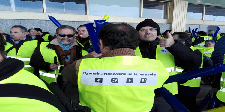 manifestacion ryanair