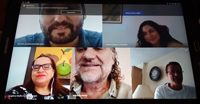 Participantes internacionales expertos en prevención del suicidio.