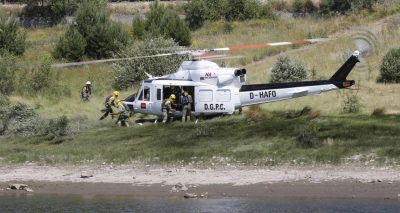helicoptero infoma calor incendios