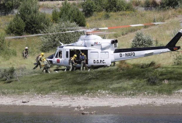 helicoptero infoma calor incendios