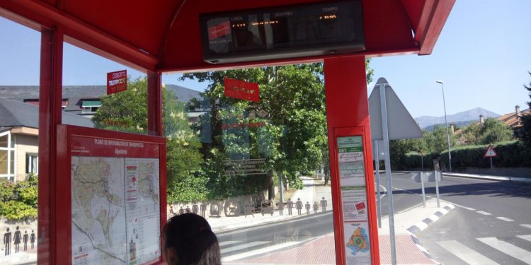 marquesina bus autobus emt