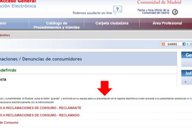 portal web de la Comunidad